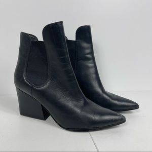 Kendall + Kylie Black Pointy Toe Ankle Booties
